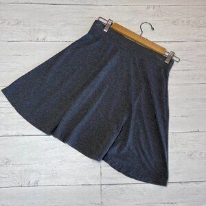 Caslon Skirt Womens SZ Small Gray Modal School Girl Comfy Super Soft Mini Preppy